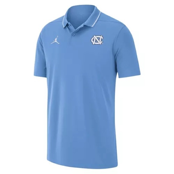 NEW Jordan Nike UNC Tar Heels Blue Performance Polo Shirt Men's Size 3XL